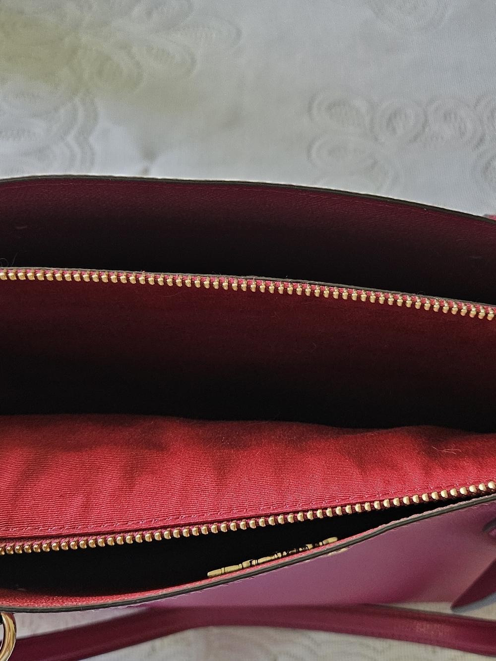 Coach Burgundy Shoulder Bag - Picture 3 of 6